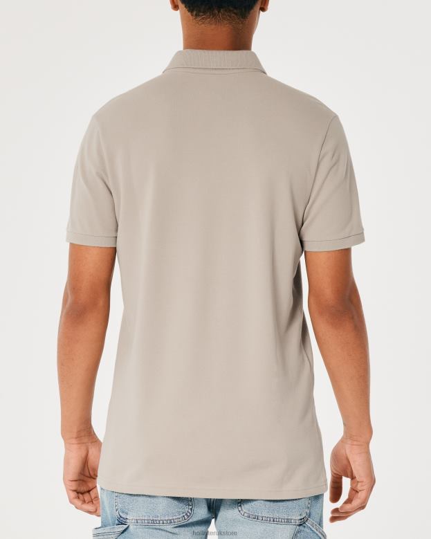 Tops Hollister Men Logo Icon Polo 48820840 Light Brown
