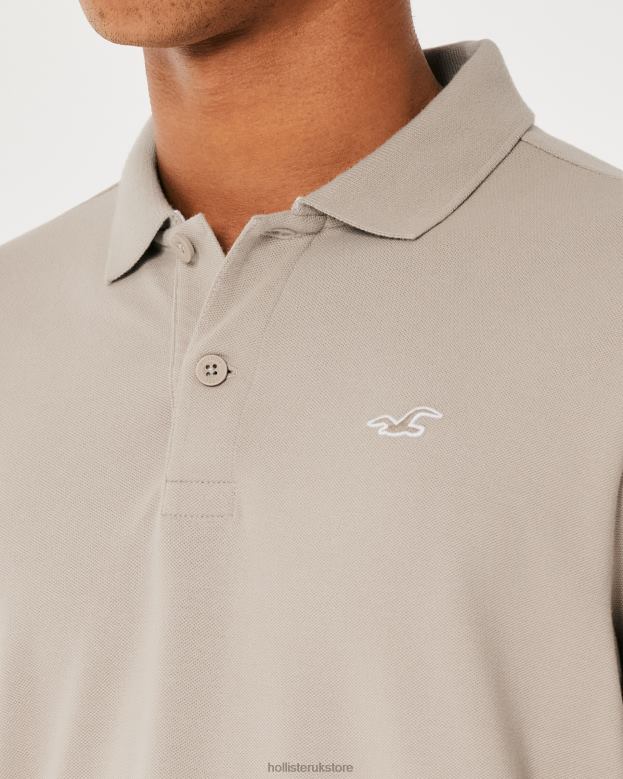 Tops Hollister Men Logo Icon Polo 48820840 Light Brown