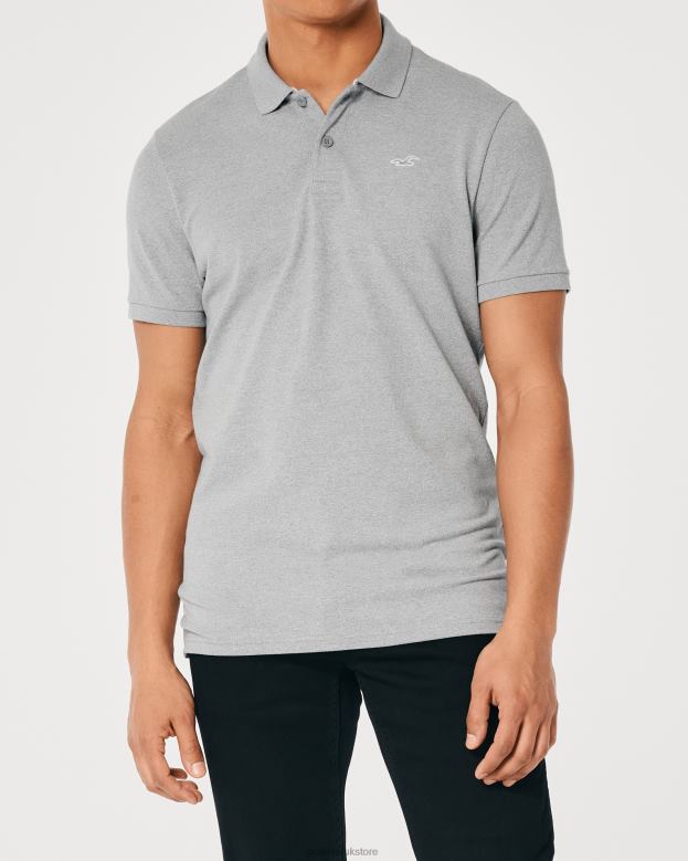 Tops Hollister Men Logo Icon Polo 48820853 Grey