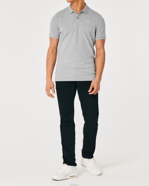 Tops Hollister Men Logo Icon Polo 48820853 Grey