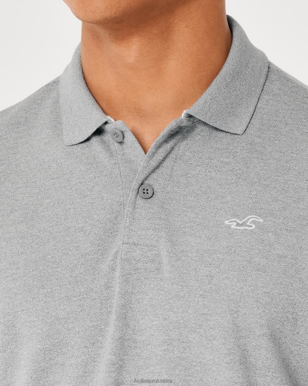 Tops Hollister Men Logo Icon Polo 48820853 Grey