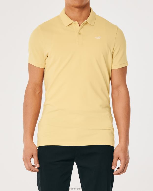Tops Hollister Men Logo Icon Polo 48820945 Yellow
