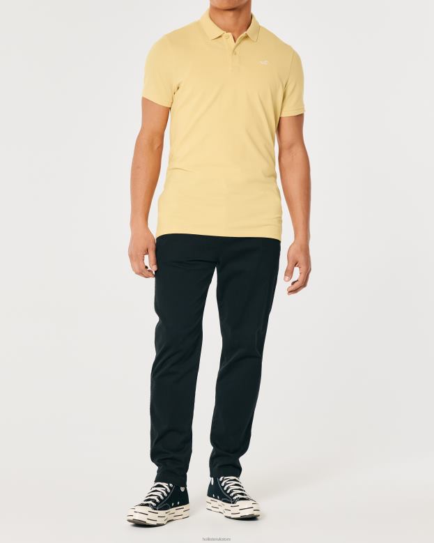 Tops Hollister Men Logo Icon Polo 48820945 Yellow