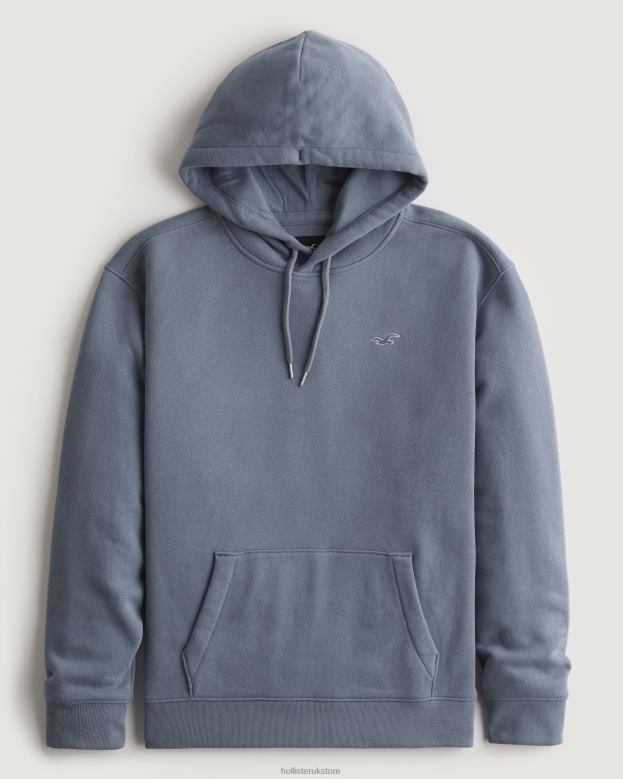 Tops Hollister Men Pullover Hoodie 488201066 Slate
