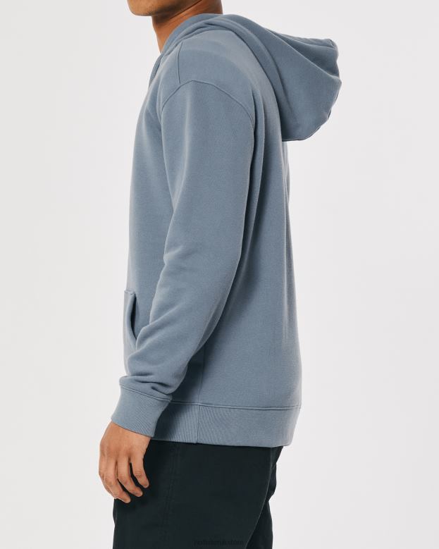 Tops Hollister Men Pullover Hoodie 488201066 Slate