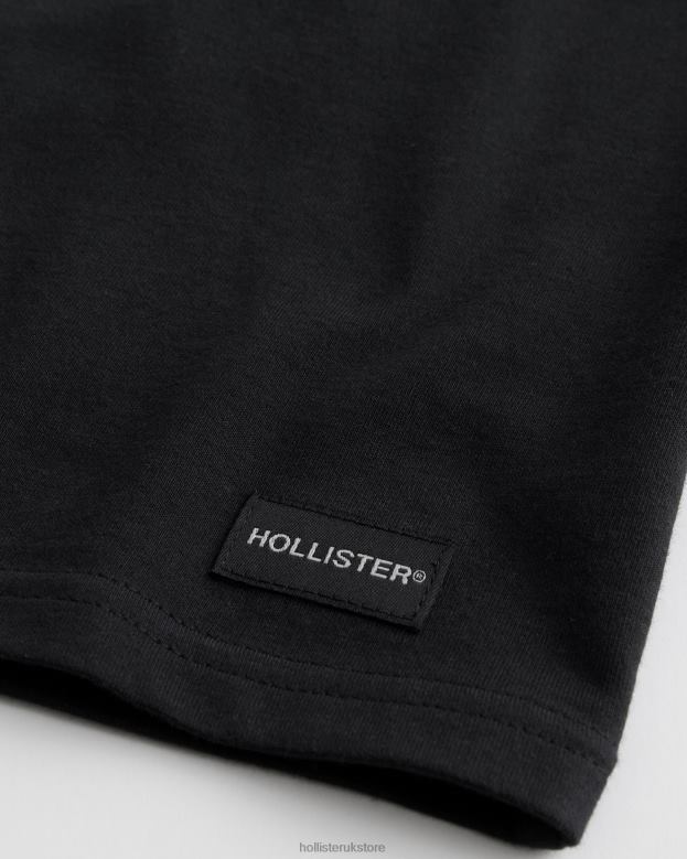 Tops Hollister Men Relaxed Cooling Tee 48820860 Black