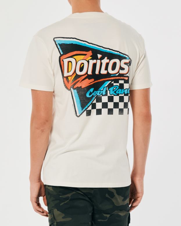 Tops Hollister Men Relaxed Doritos Cool Ranch Graphic Tee 488201007 Off White-Doritos
