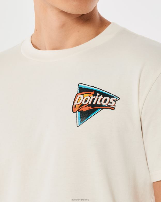 Tops Hollister Men Relaxed Doritos Cool Ranch Graphic Tee 488201007 Off White-Doritos