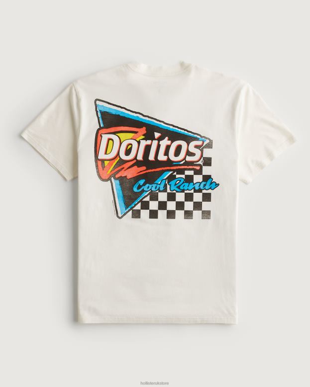 Tops Hollister Men Relaxed Doritos Cool Ranch Graphic Tee 488201007 Off White-Doritos