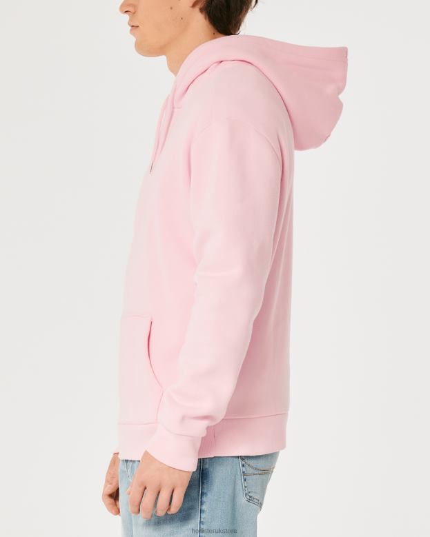 Tops Hollister Men Relaxed Hoodie 488201020 Pink