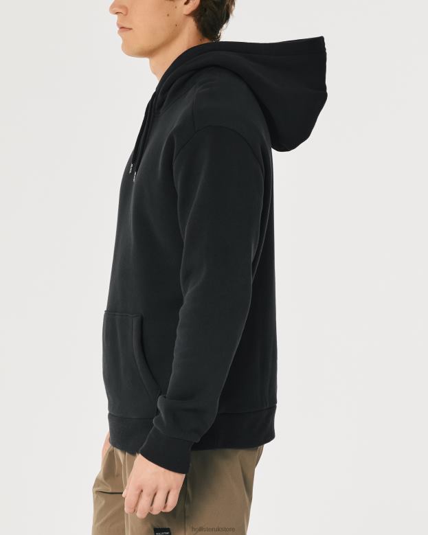 Tops Hollister Men Relaxed Hoodie 48820895 Off White