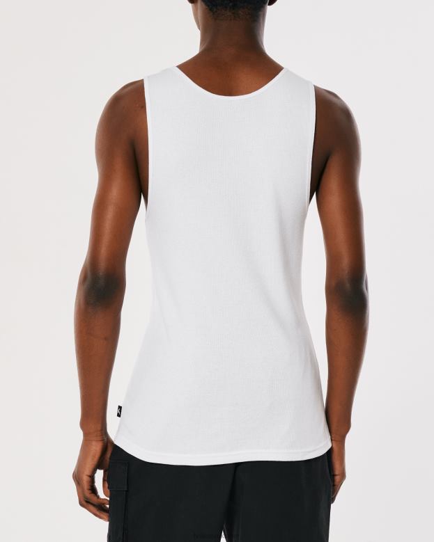 Tops Hollister Men Ribbed Tank 48820898 White