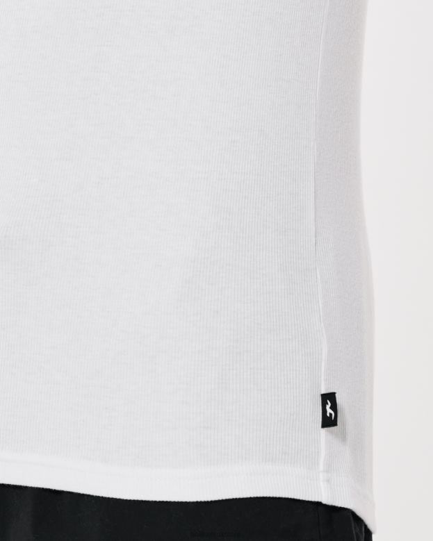 Tops Hollister Men Ribbed Tank 48820898 White