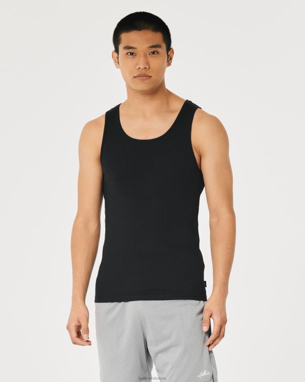 Tops Hollister Men Ribbed Tank 48820922 Black
