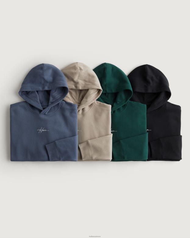 Tops Hollister Men Signature Logo Hoodie 4-Pack 488201028 Multi