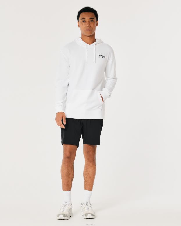 Tops Hollister Men Signature Logo Hoodie 48820871 White