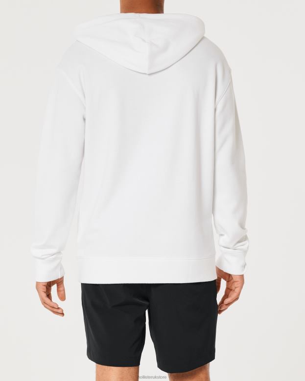 Tops Hollister Men Signature Logo Hoodie 48820871 White
