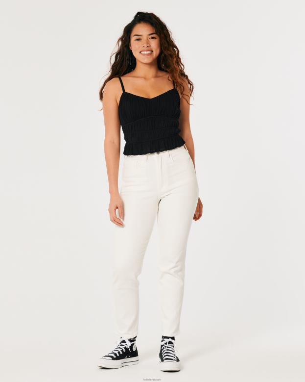Tops Hollister Women Channeled Tank 48820140 Black
