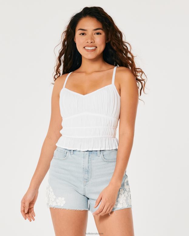 Tops Hollister Women Channeled Tank 48820241 White