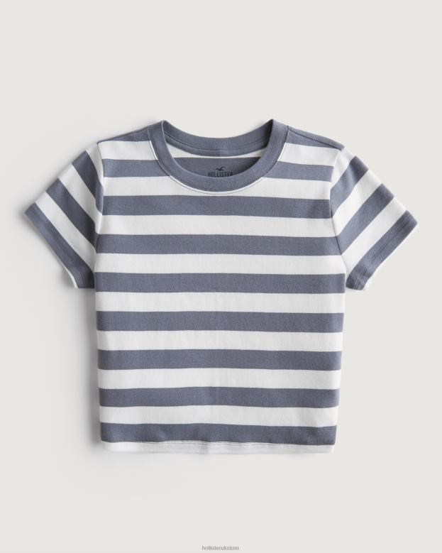 White And Blue Stripe