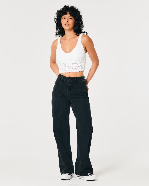 Tops Hollister Women Crochet V-Neck Bralette 4882084 White