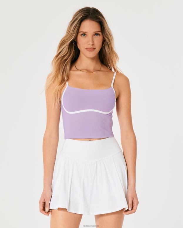 Tops Hollister Women Gilly Hicks Active Energize Tipped Tank 48820414 Lavender