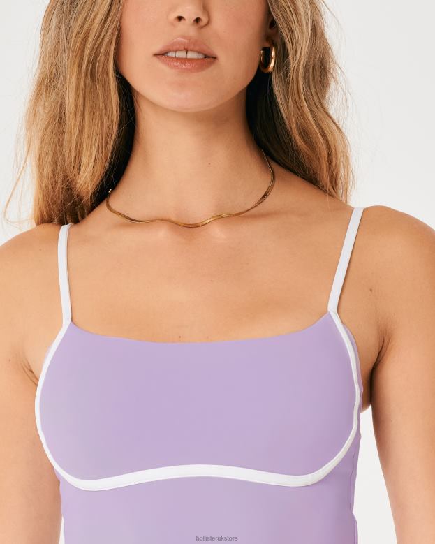Tops Hollister Women Gilly Hicks Active Energize Tipped Tank 48820414 Lavender