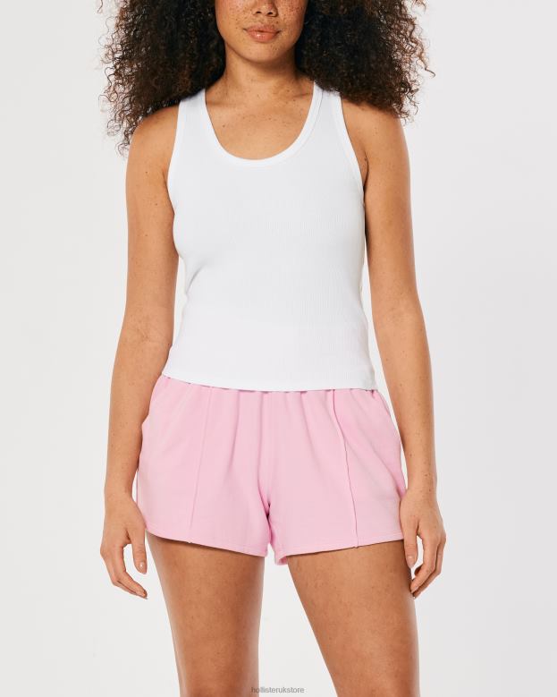 Tops Hollister Women Gilly Hicks Active Essentials Ribbed Cotton Tank 48820287 White