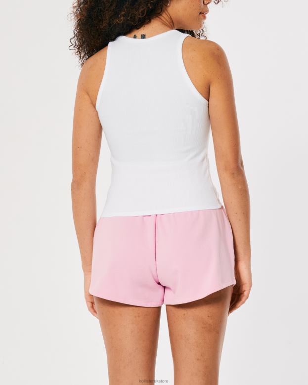 Tops Hollister Women Gilly Hicks Active Essentials Ribbed Cotton Tank 48820287 White