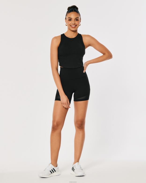 Tops Hollister Women Gilly Hicks Active Recharge High-Neck Tank 48820410 Black