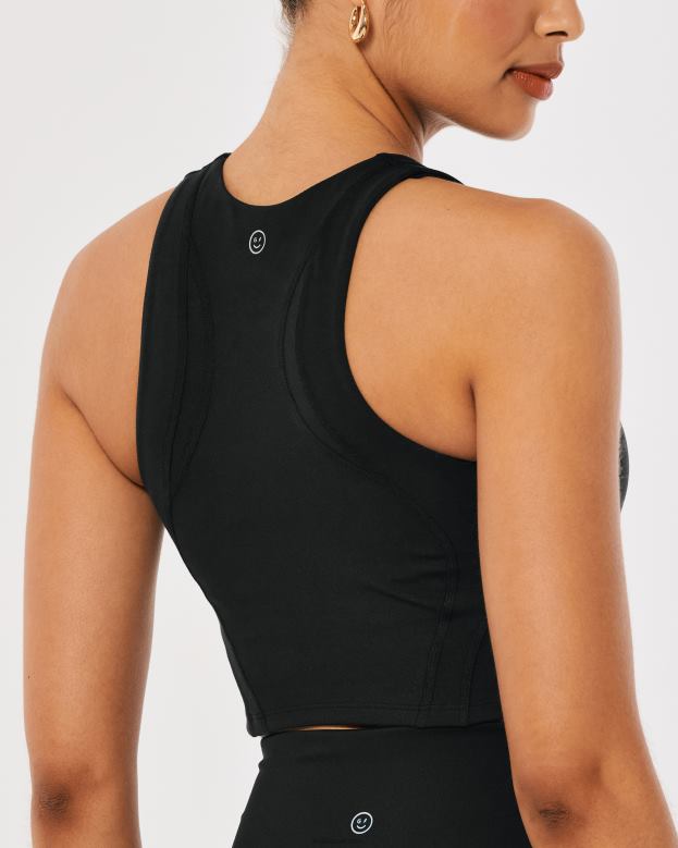 Tops Hollister Women Gilly Hicks Active Recharge High-Neck Tank 48820410 Black