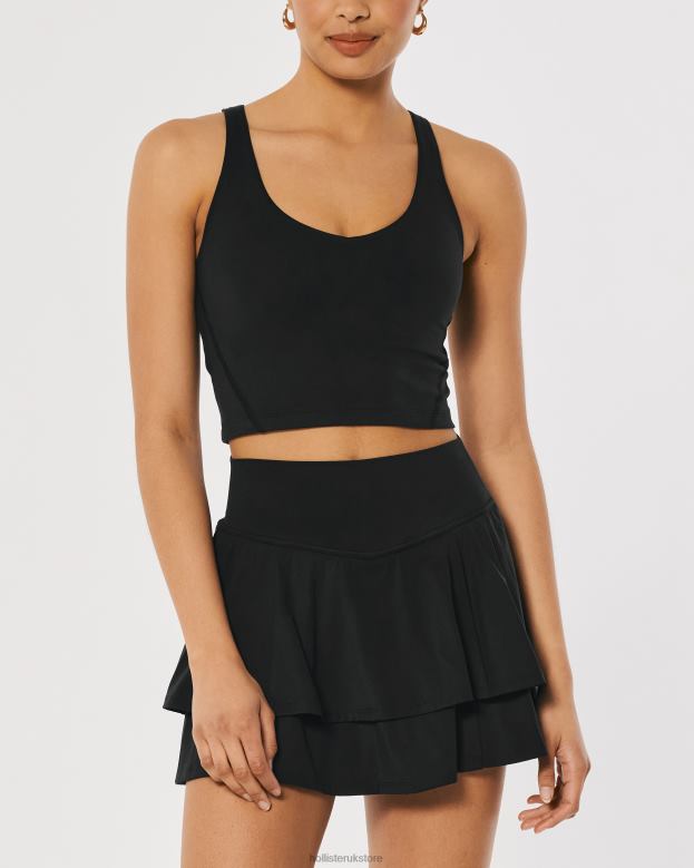 Tops Hollister Women Gilly Hicks Active Recharge Open-Back Tank 48820374 Black