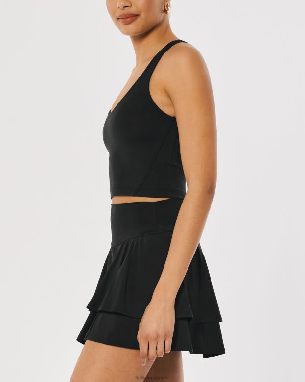 Tops Hollister Women Gilly Hicks Active Recharge Open-Back Tank 48820374 Black