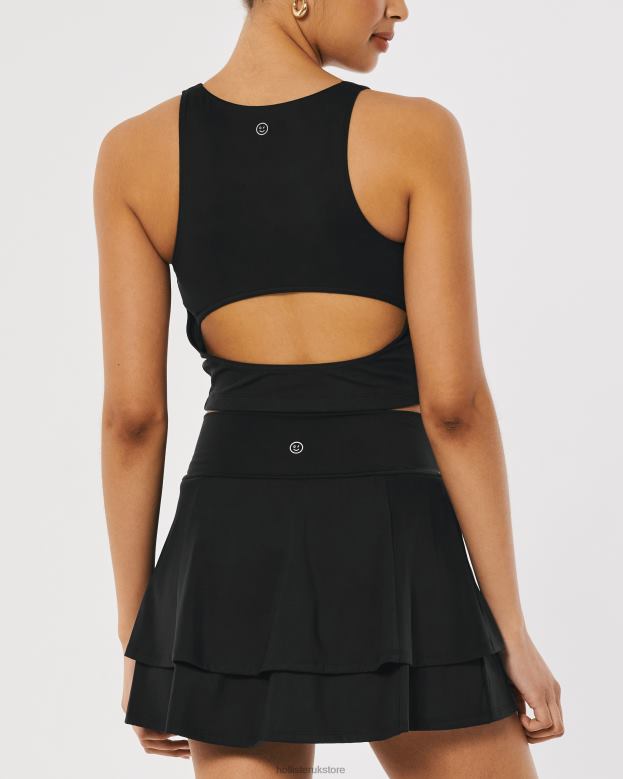 Tops Hollister Women Gilly Hicks Active Recharge Open-Back Tank 48820374 Black