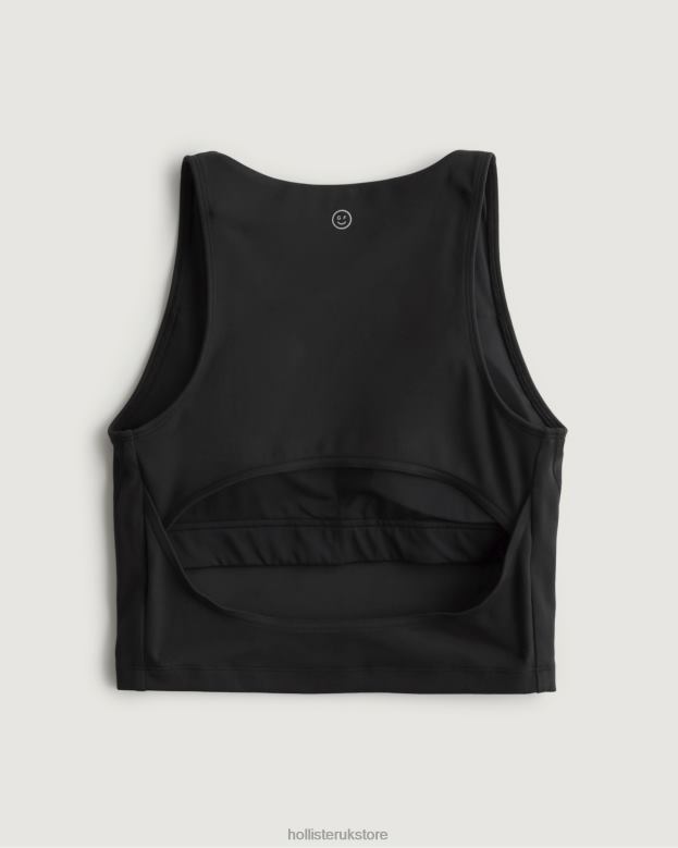 Tops Hollister Women Gilly Hicks Active Recharge Open-Back Tank 48820374 Black
