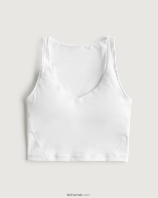 Tops Hollister Women Gilly Hicks Active Recharge Open-Back Tank 48820398 White