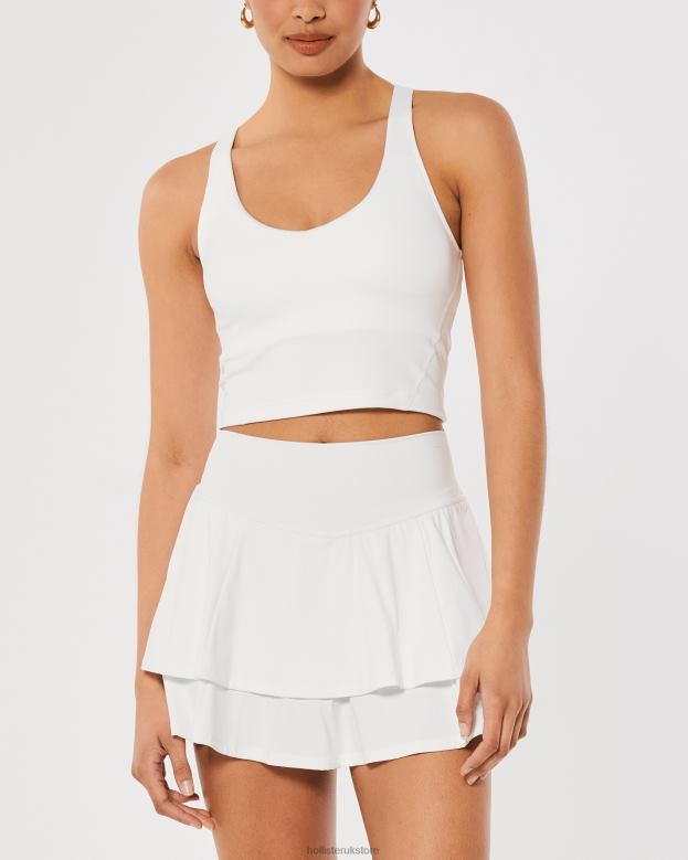 Tops Hollister Women Gilly Hicks Active Recharge Open-Back Tank 48820398 White