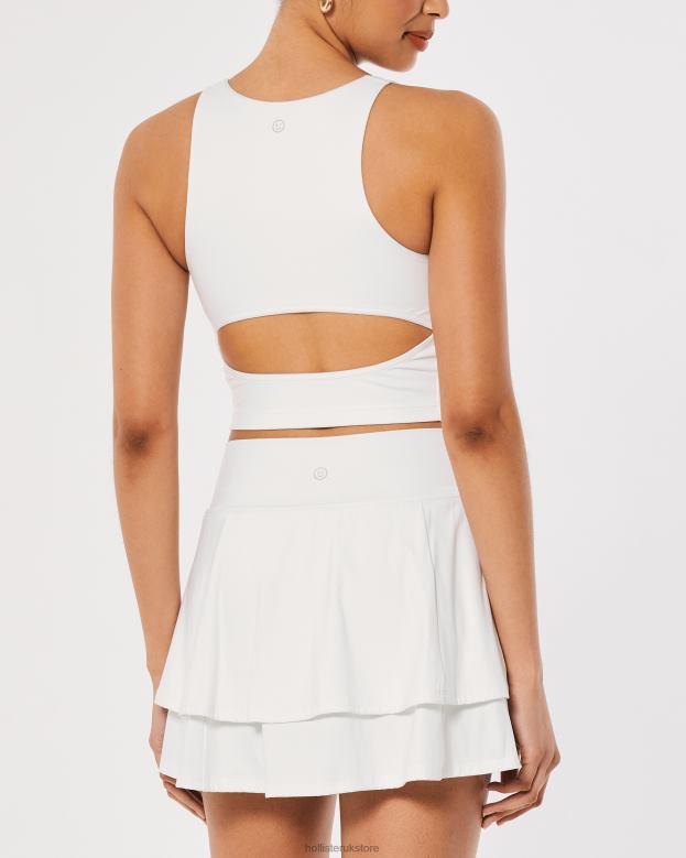 Tops Hollister Women Gilly Hicks Active Recharge Open-Back Tank 48820398 White