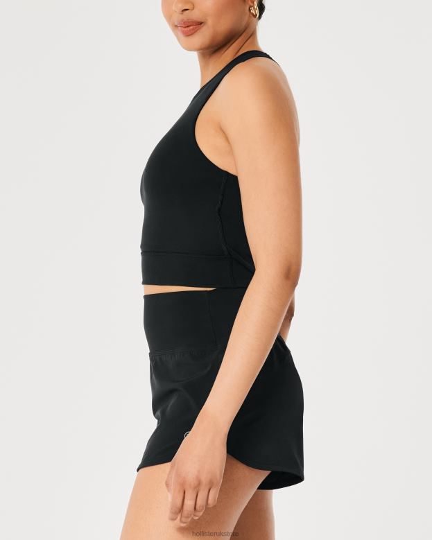 Tops Hollister Women Gilly Hicks Active Recharge Strappy High-Neck Tank 48820195 Black