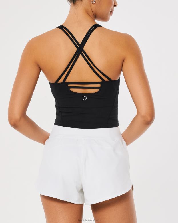Tops Hollister Women Gilly Hicks Active Recharge Strappy Plunge Tank 48820128 Black