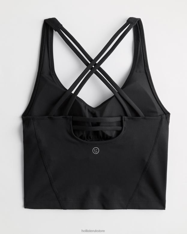 Tops Hollister Women Gilly Hicks Active Recharge Strappy Plunge Tank 48820128 Black