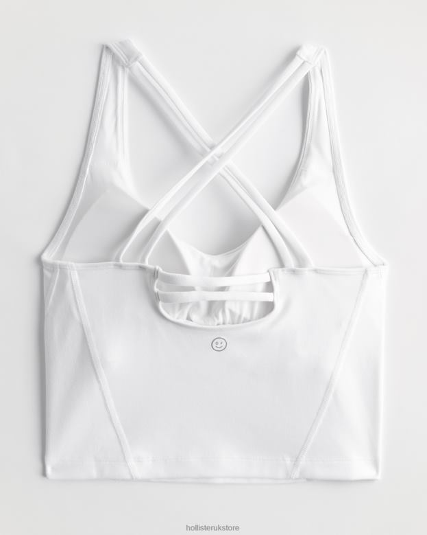 Tops Hollister Women Gilly Hicks Active Recharge Strappy Plunge Tank 48820152 White