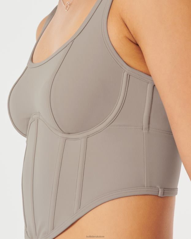 Tops Hollister Women Gilly Hicks Bustier 48820310 Taupe