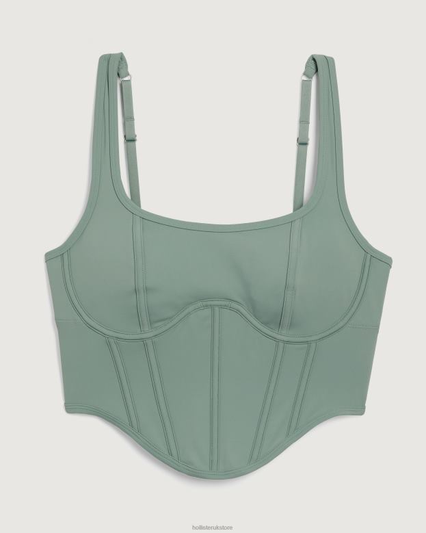 Tops Hollister Women Gilly Hicks Bustier 48820433 Light Green