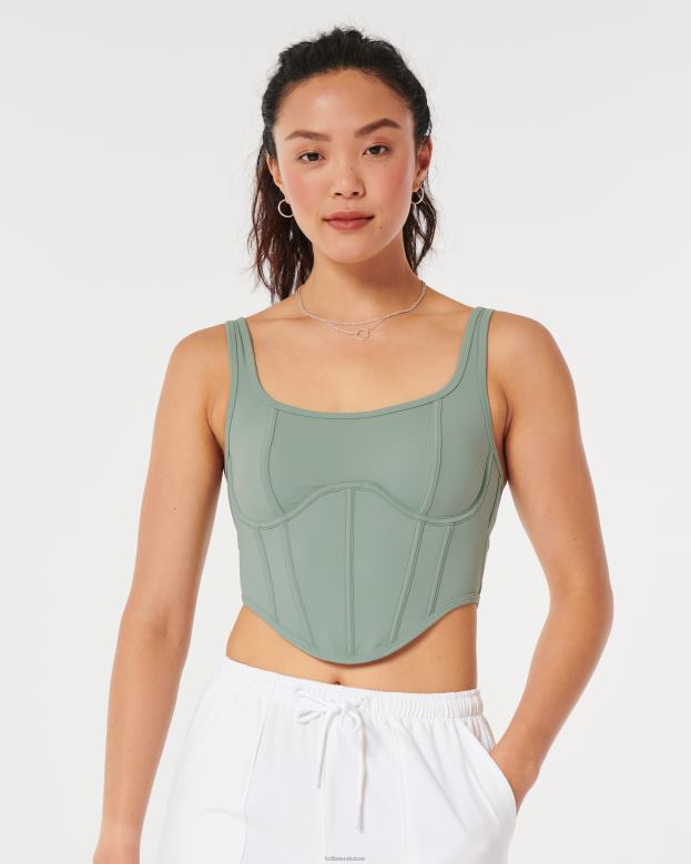 Tops Hollister Women Gilly Hicks Bustier 48820433 Light Green