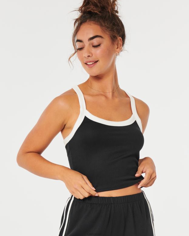 Tops Hollister Women Gilly Hicks Cozy Tank 48820429 Black