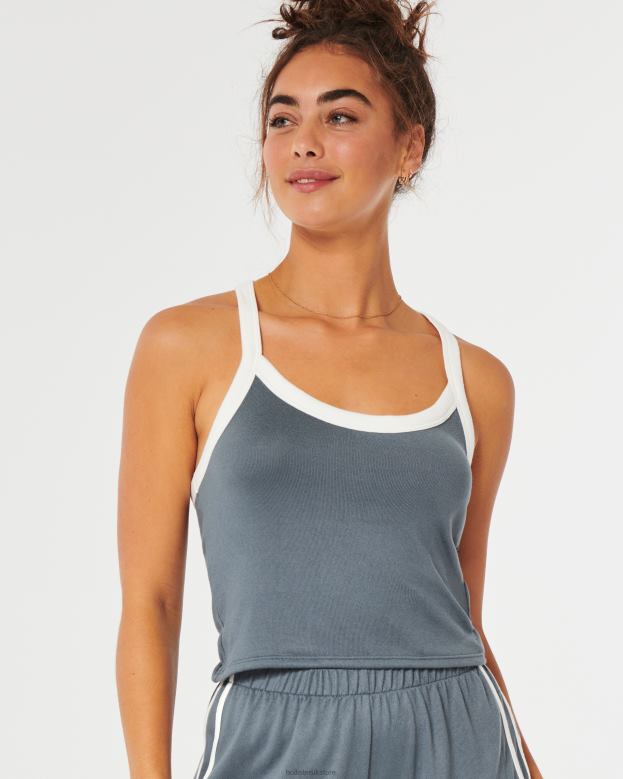 Tops Hollister Women Gilly Hicks Cozy Tank 48820449 Dark Blue