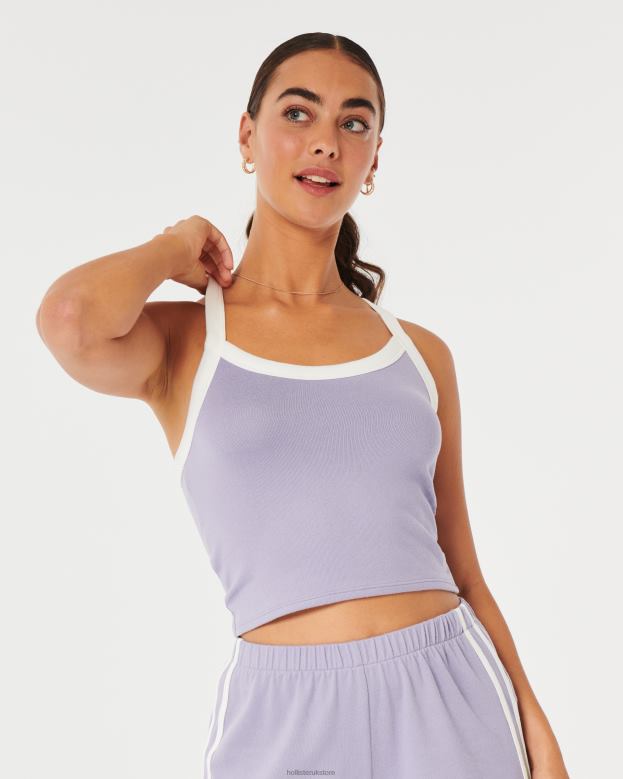 Tops Hollister Women Gilly Hicks Cozy Tank 48820452 Purple