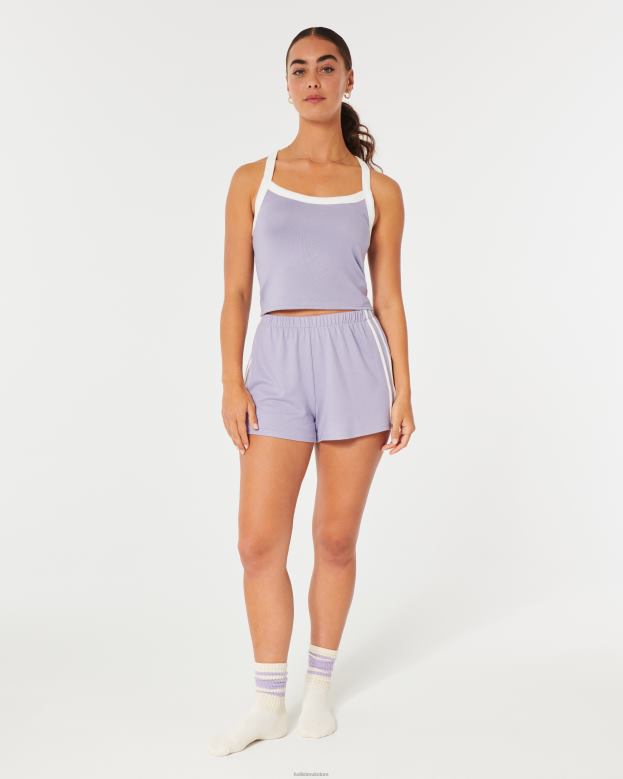 Tops Hollister Women Gilly Hicks Cozy Tank 48820452 Purple