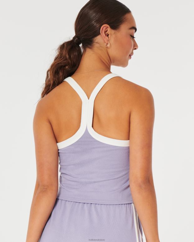 Tops Hollister Women Gilly Hicks Cozy Tank 48820452 Purple